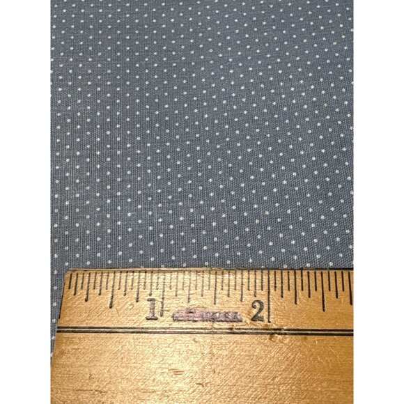 Blue Polka Dot Cotton Fat Quarter 18" x 22" Quilting Craft Fabric Piece - Picture 2 of 4